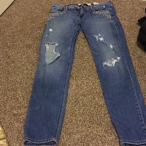 Distressed Abercrombie and Fitch Skinny Jeans